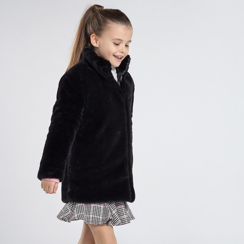 Палто за момиче в черно MAYORAL