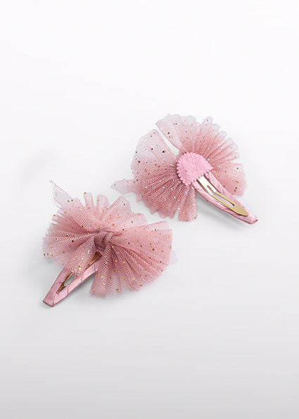 Set of two hair clips in pink Abel & Lula
