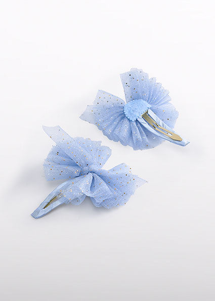 Set of two hair clips in blue Abel & Lula