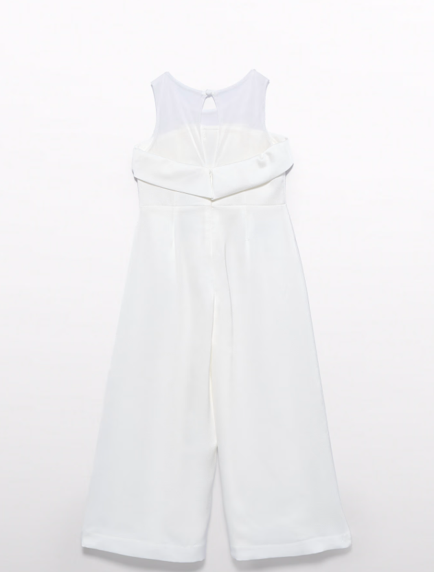Jumpsuit for girl in white Abel & Lula