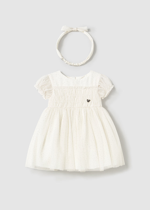 Dress and headband for girl MAYORAL