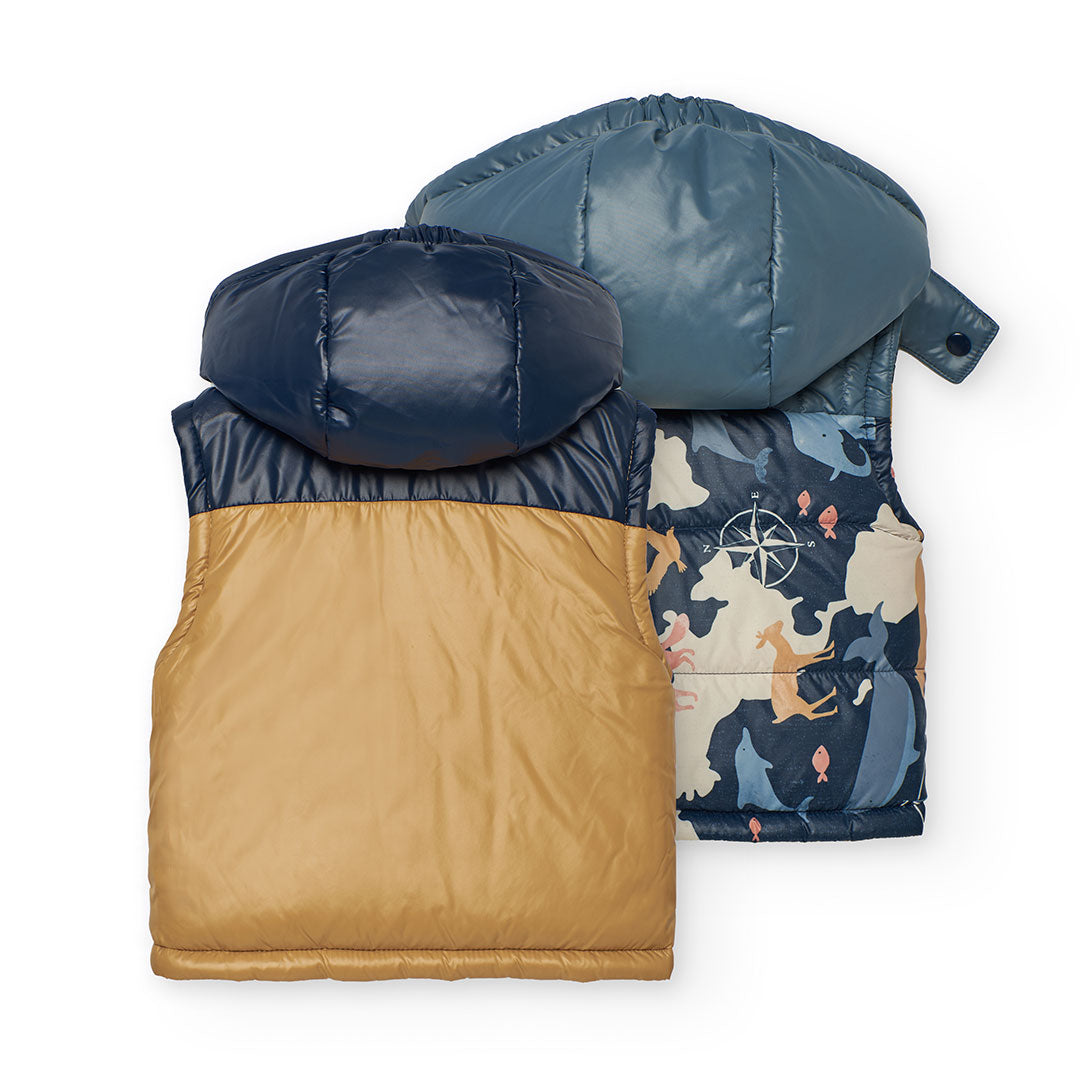 Double-faced vest for boy BOBOLI