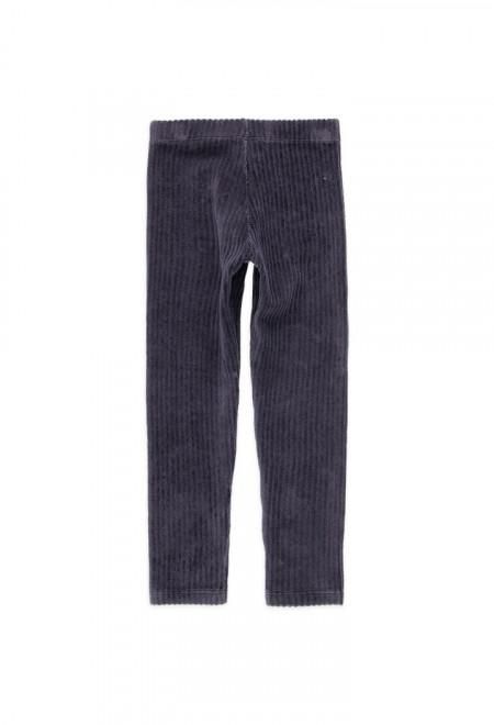 Plush leggings for girls in black BOBOLI