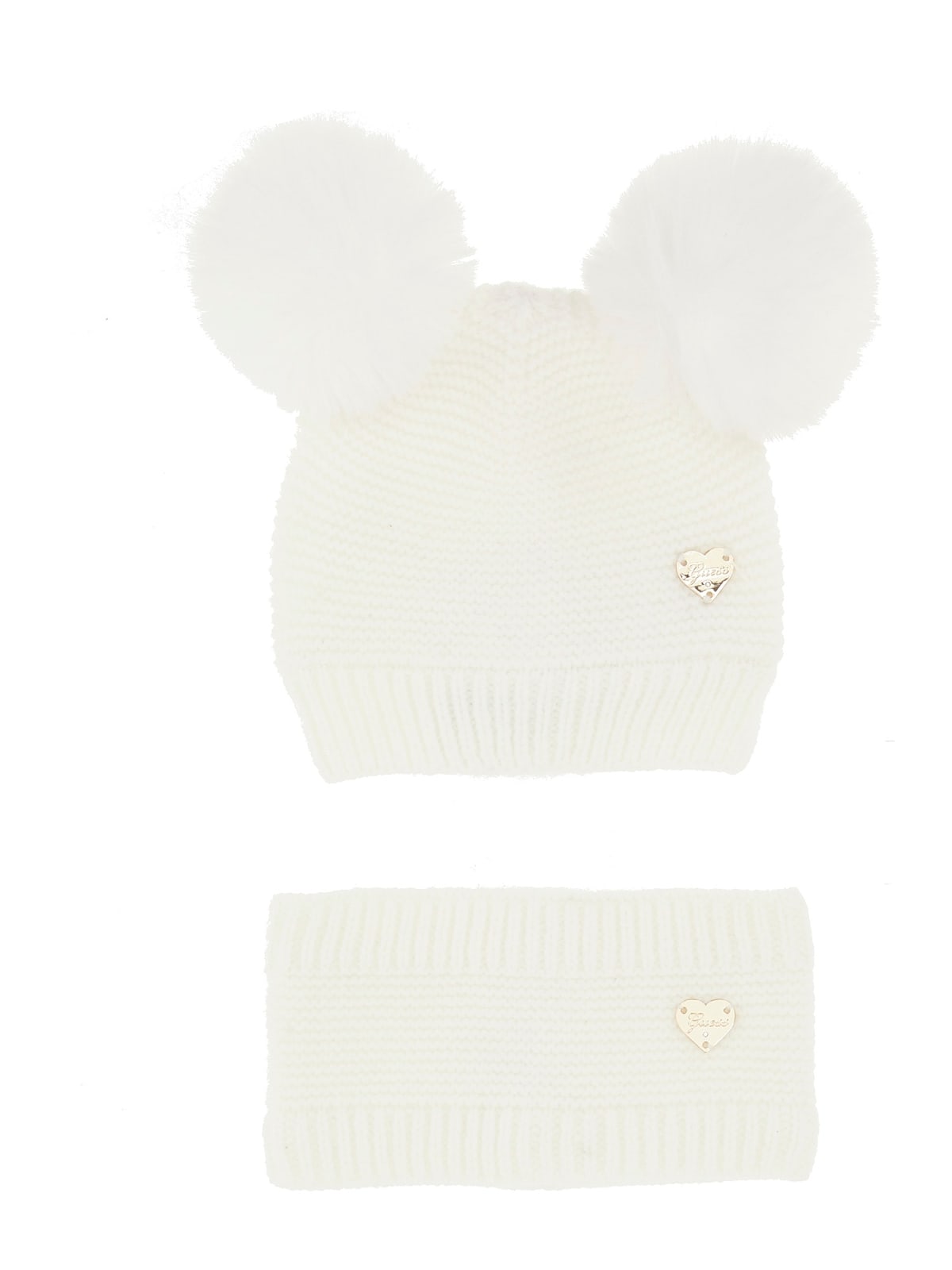 Комплект шапка и шал за бебе Guess