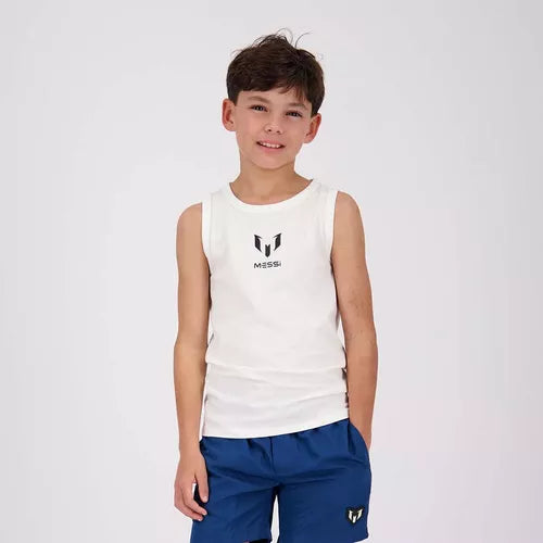 Boy's tank top in white VINGINO CO/LLAB. MESSI