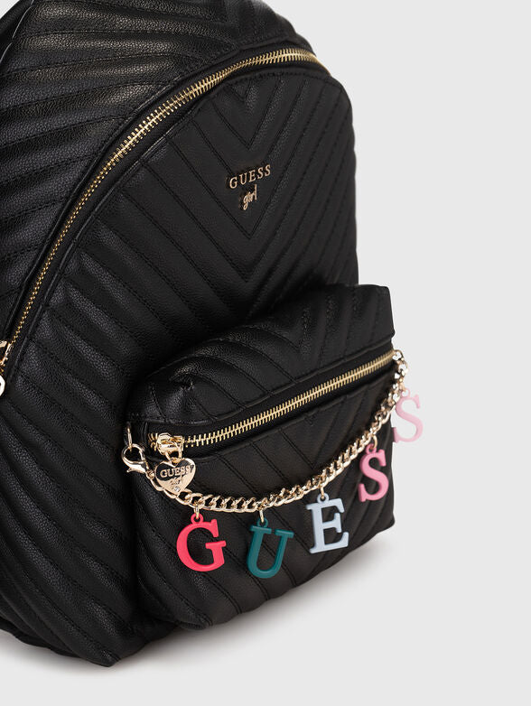Backpack for girls in black Guess
