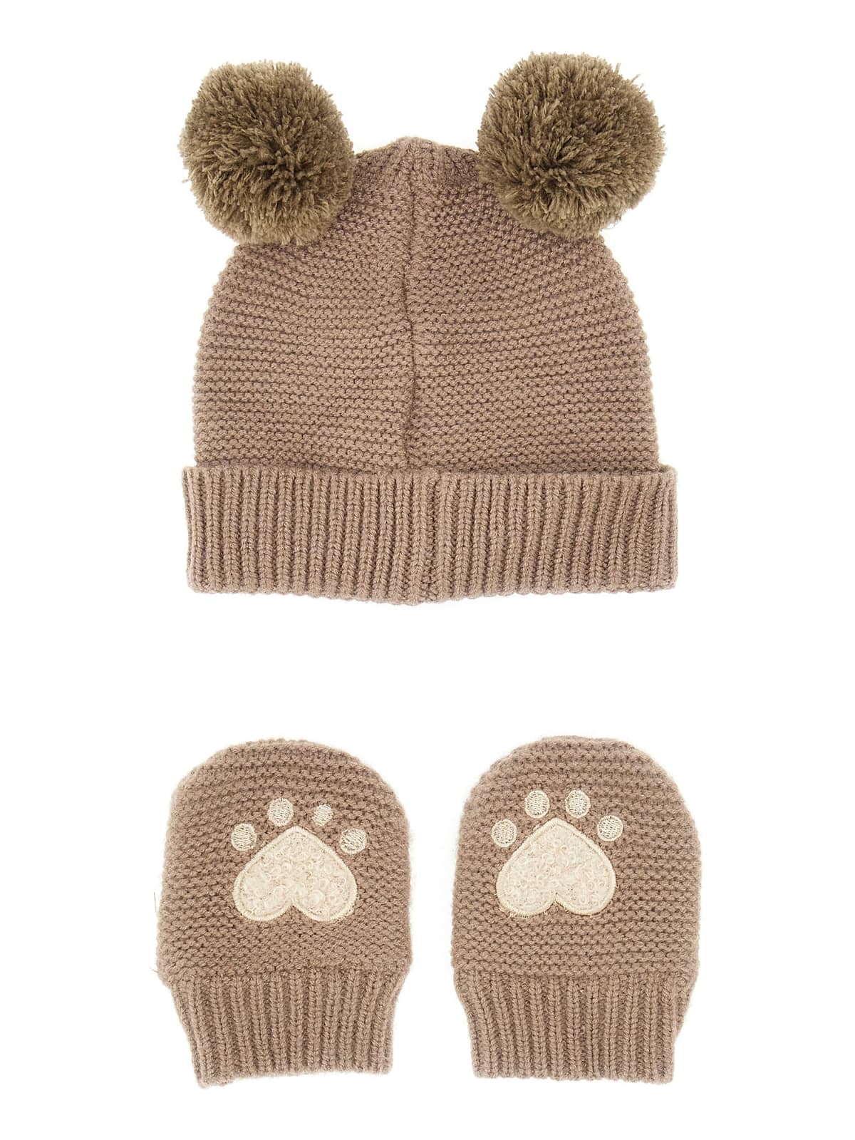 Guess baby hat and gloves set
