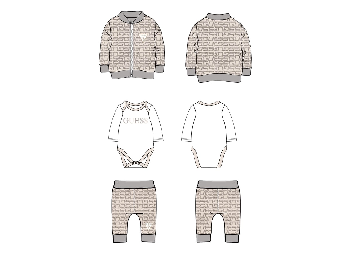 Бебешки комплект от три части Guess