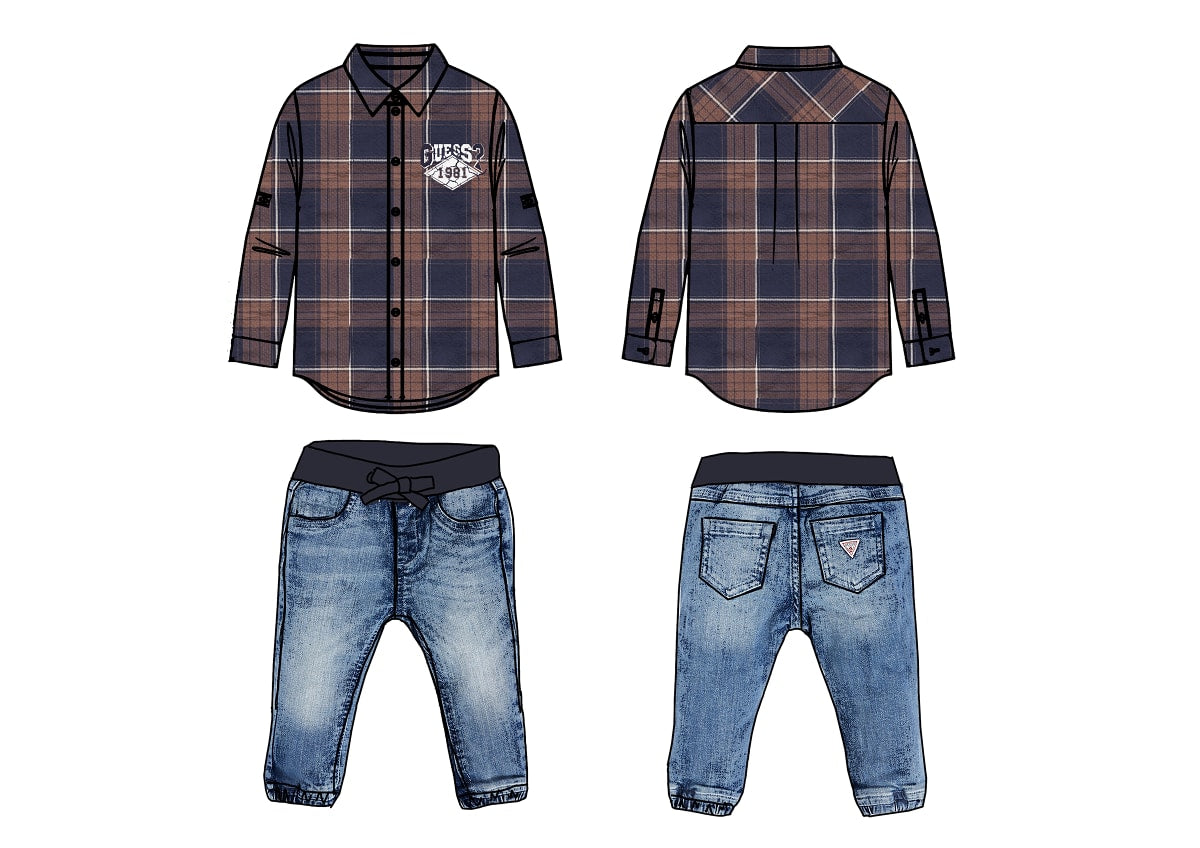 Бебешки комплект от две части Guess