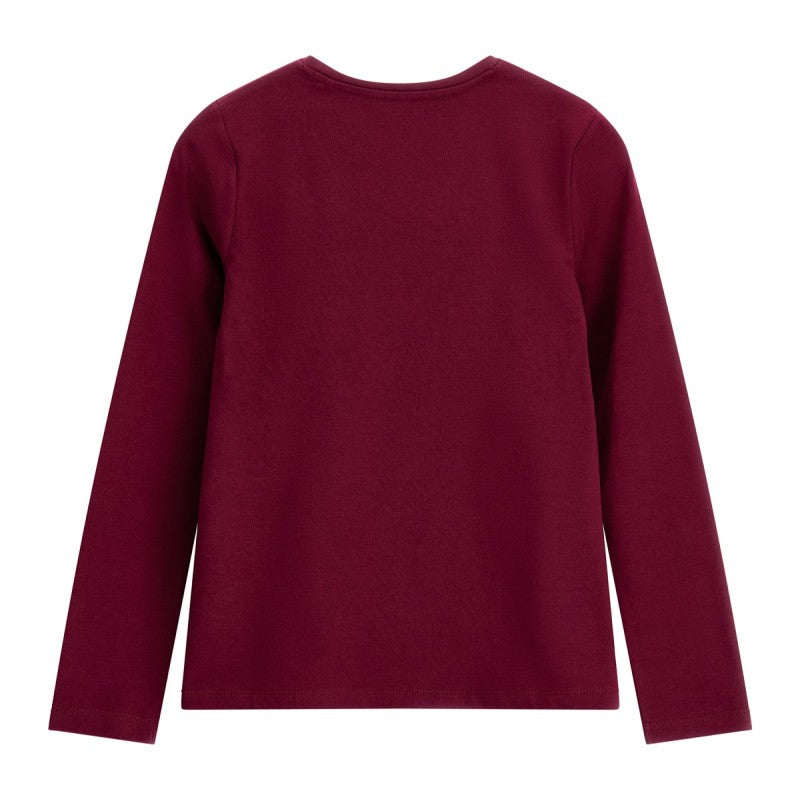 Детска блуза бордо Guess