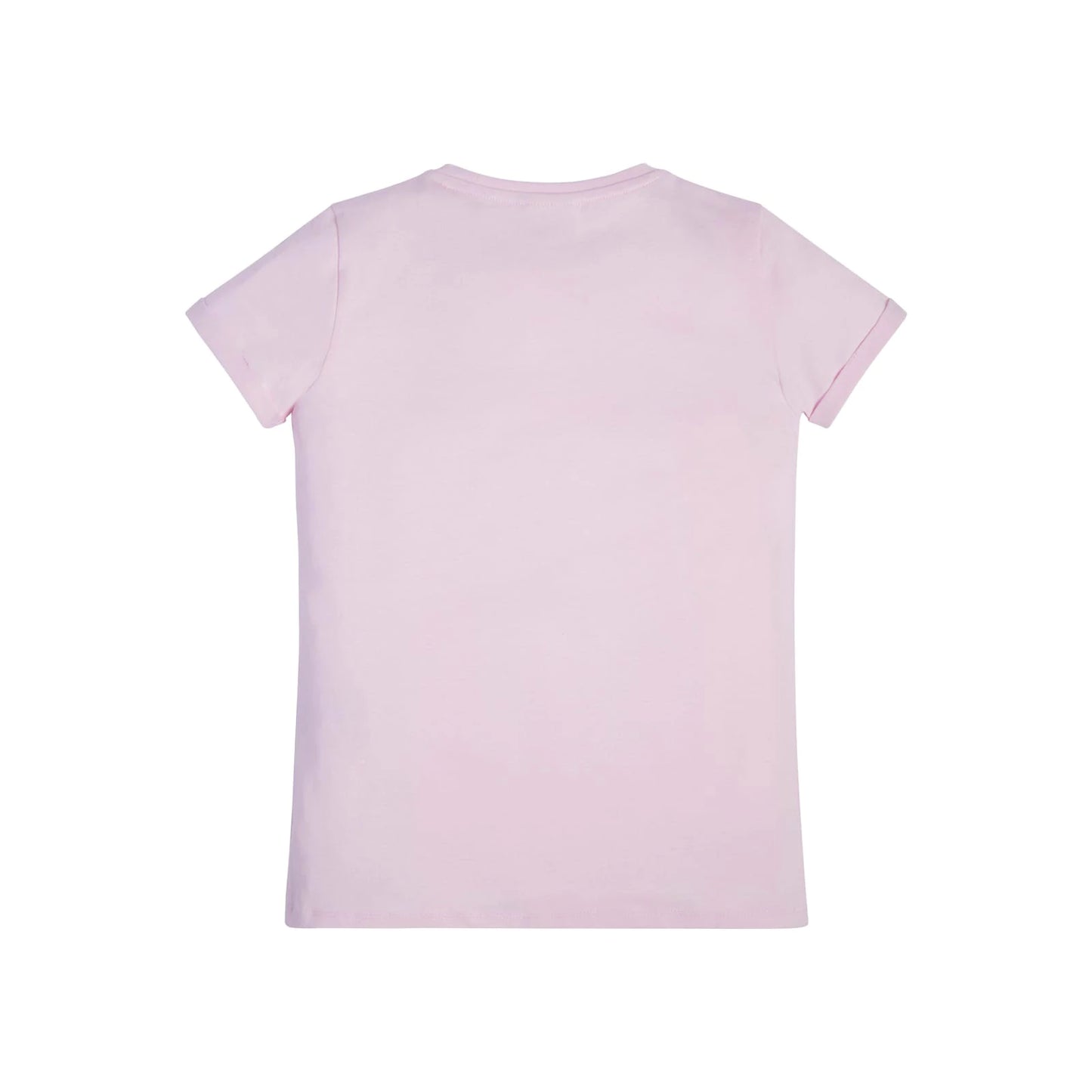 Тениска за момиче в бебешко розово Guess