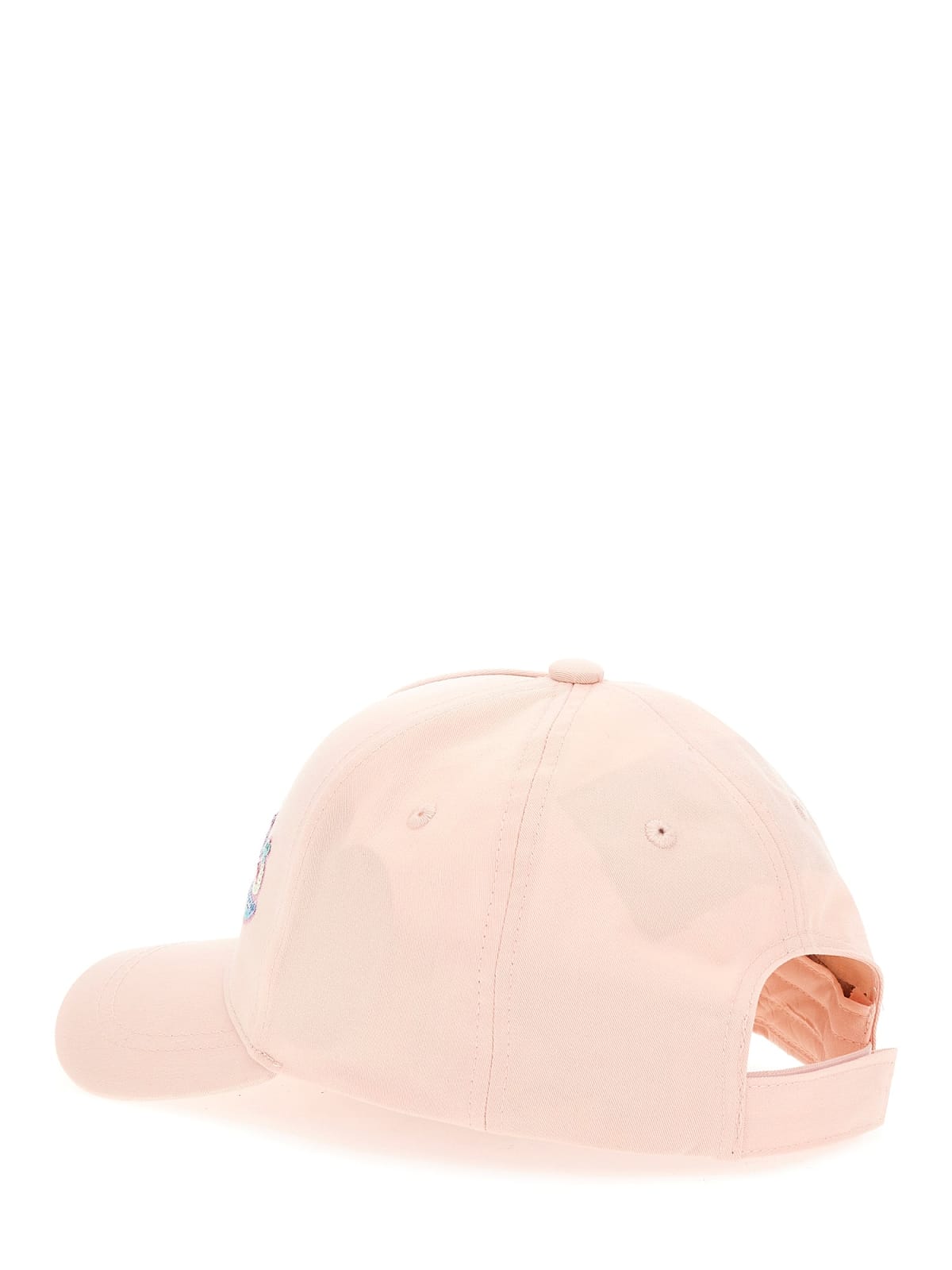 Шапка с козирка в розово Guess