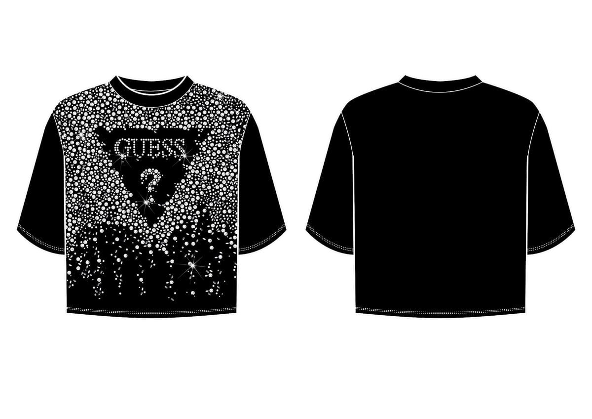 Guess black girl's t-shirt