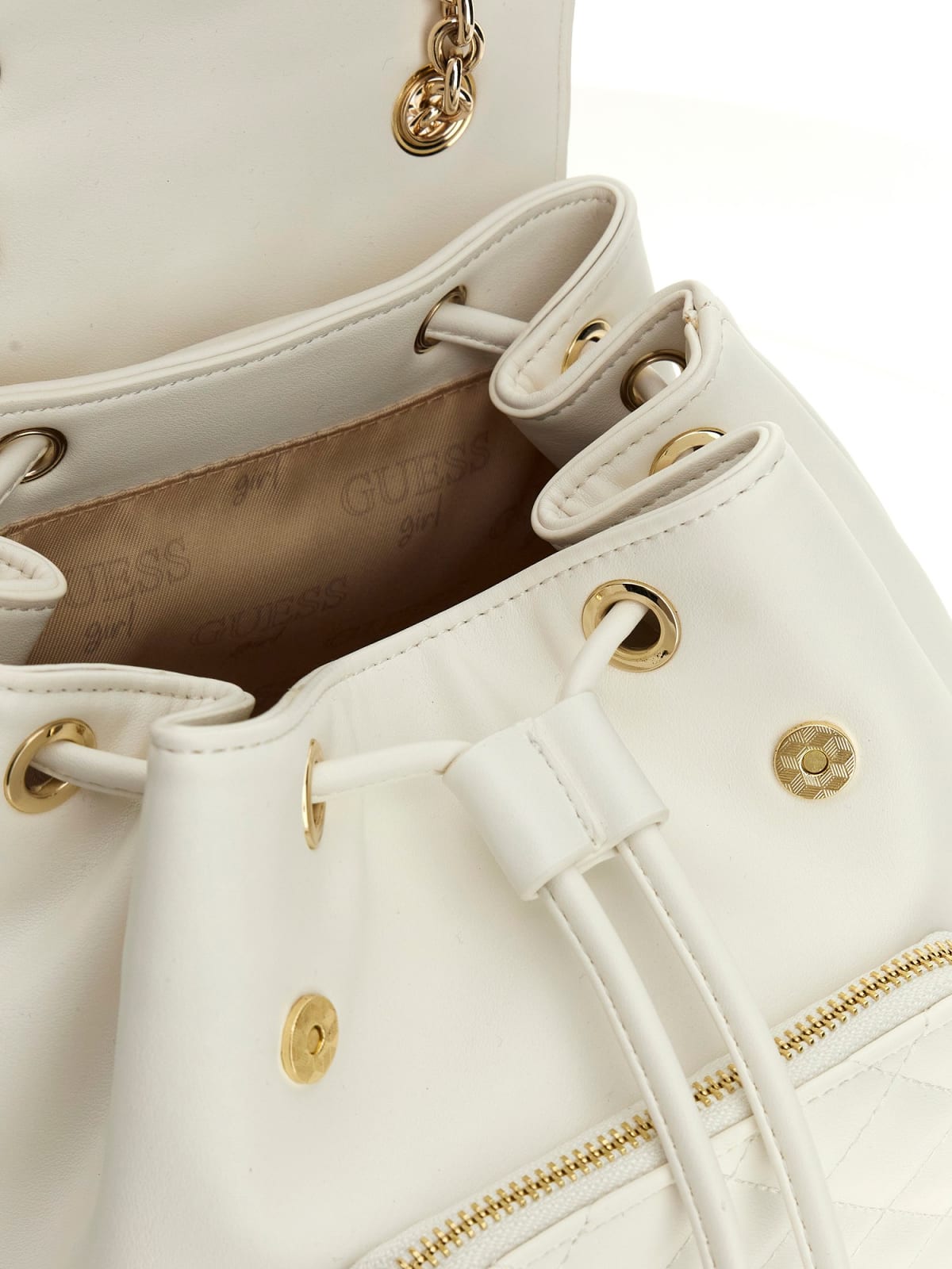 Girl's backpack in white Guess