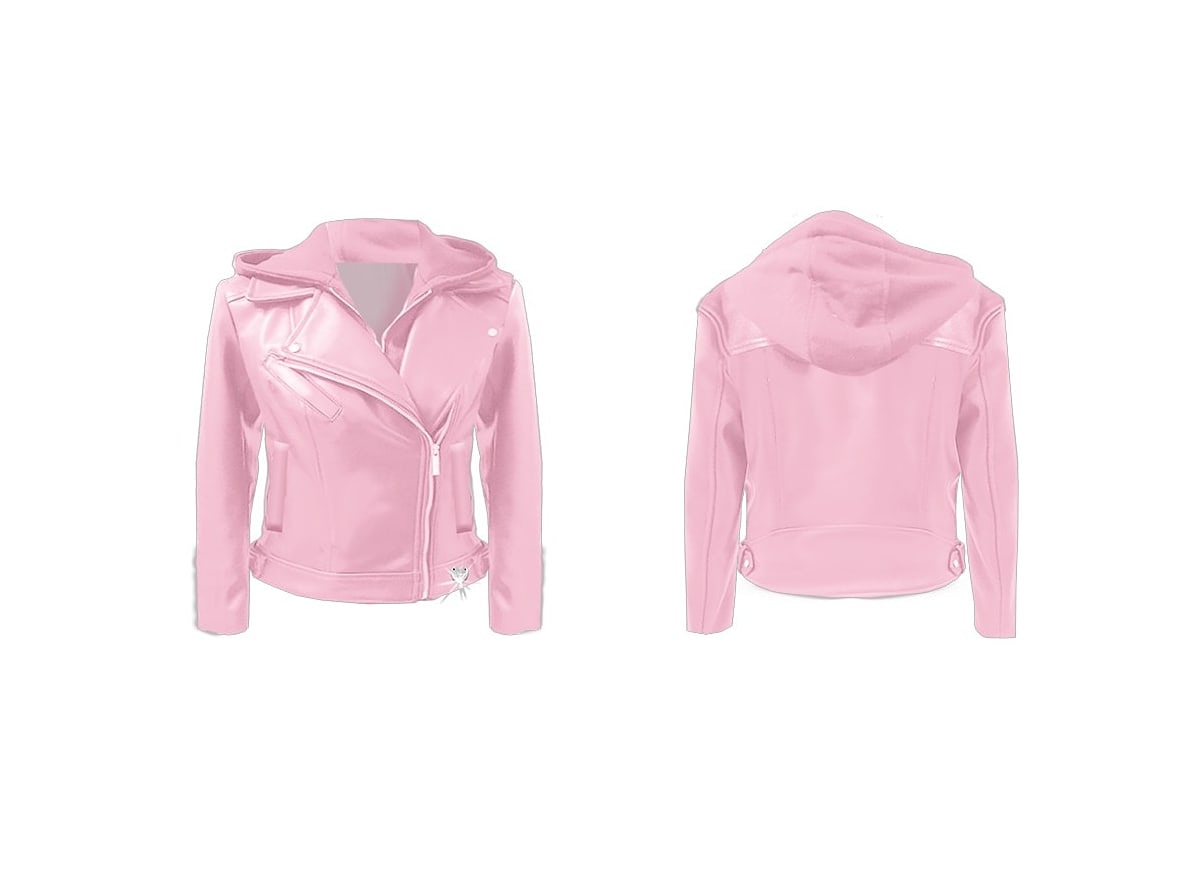 Guess pink leather jacket