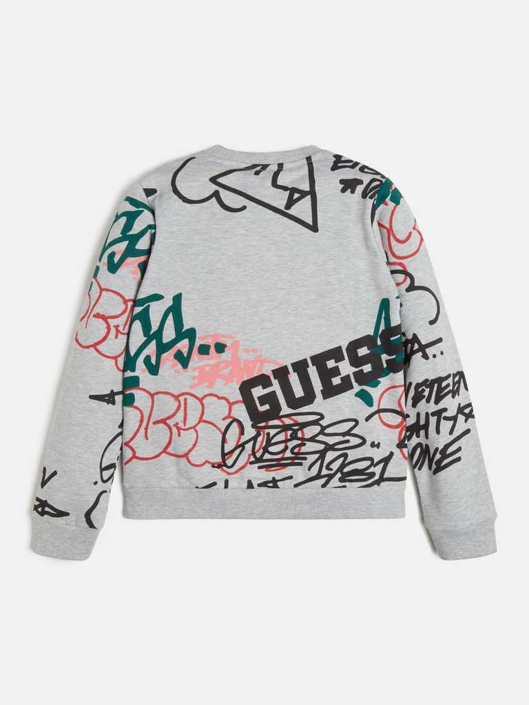 Thick blouse for boy in gray Guess