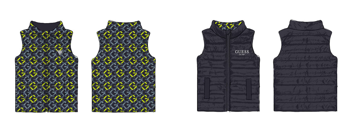 Children's vest with two faces Guess