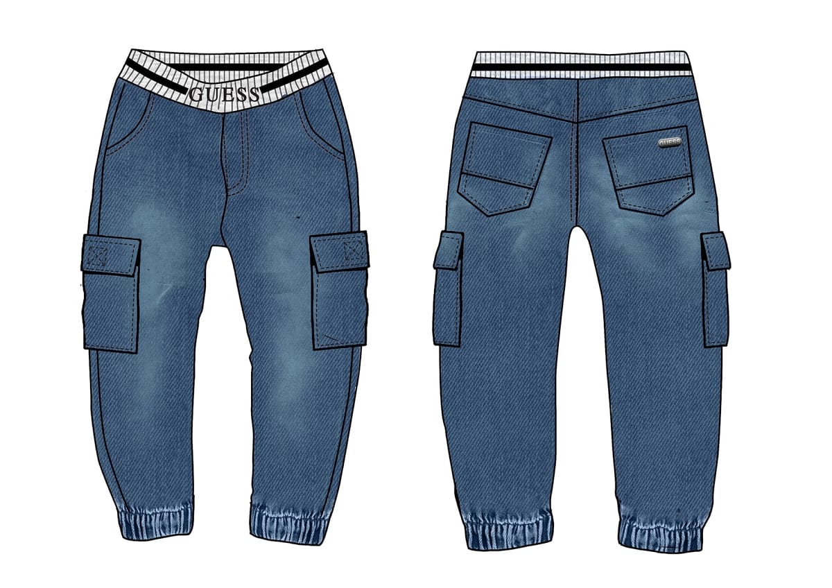 Дънков панталон за момче Guess