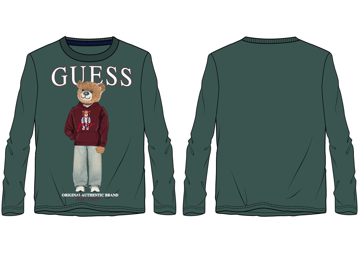 Блуза с дълъг ръкав за момче Guess