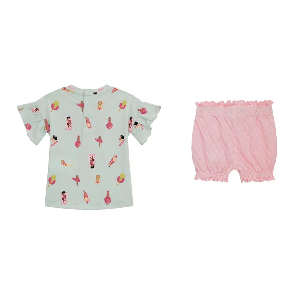 Guess girl's t-shirt and shorts set