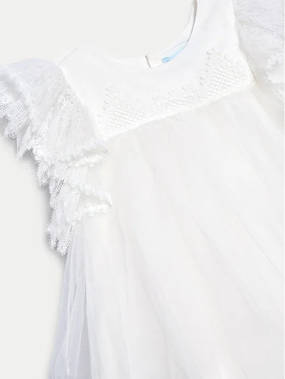 Formal dress for a girl in white Abel & Lula