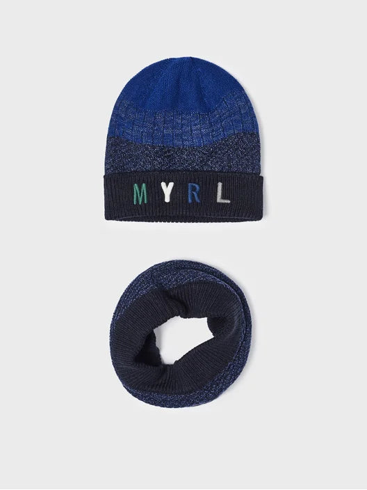 Hat and scarf set for boy MAYORAL