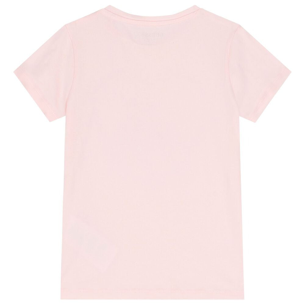 Тениска за момиче в розово Guess