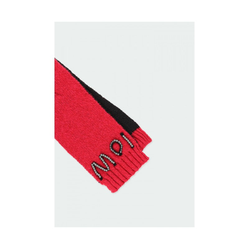 Шал за момиче в червено BOBOLI