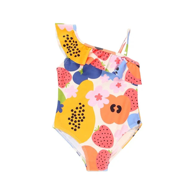 Boboli girl's one-piece swimsuit