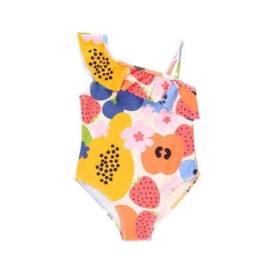 Boboli girl's one-piece swimsuit