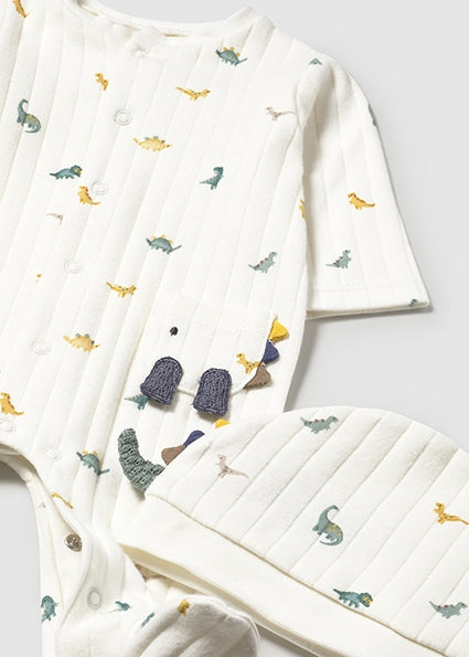 Бебешки комплект гащеризон с шапка MAYORAL