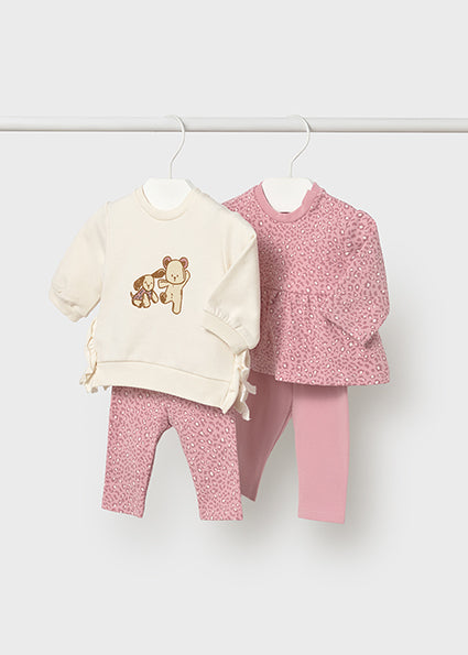 Mayoral four-piece baby set for girl
