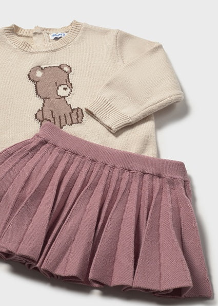 Sweater and skirt set for girl MAYORAL