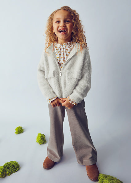 Mayoral girl's fluffy cardigan