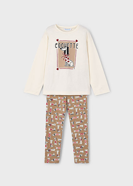 Blouse and leggings set for girls MAYORAL