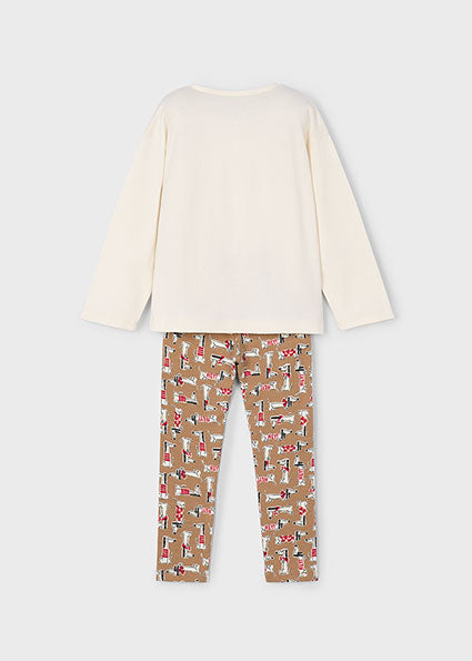 Blouse and leggings set for girls MAYORAL