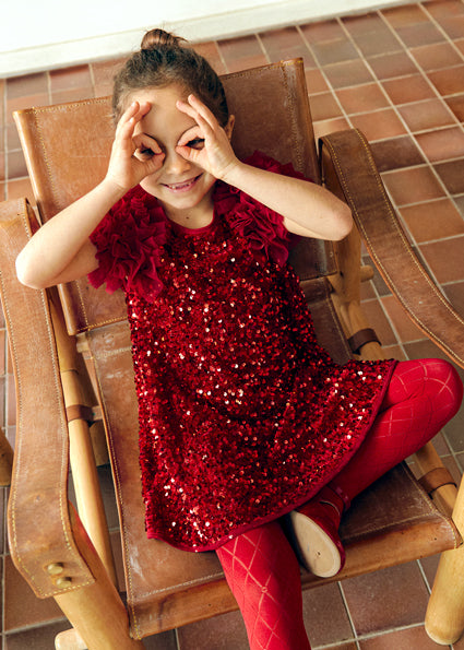 Рокля за момиче с пайети Abel & Lula