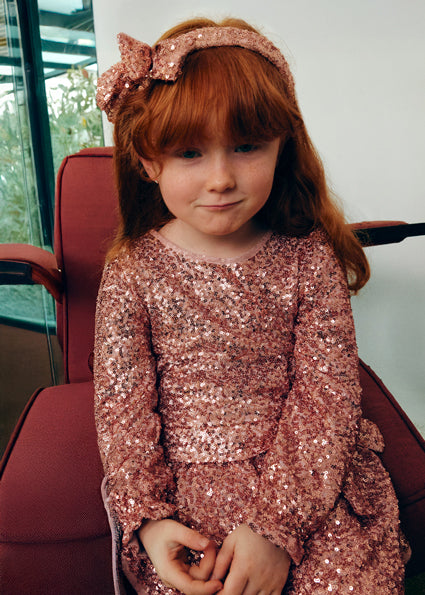 Рокля за момиче с пайети Abel & Lula