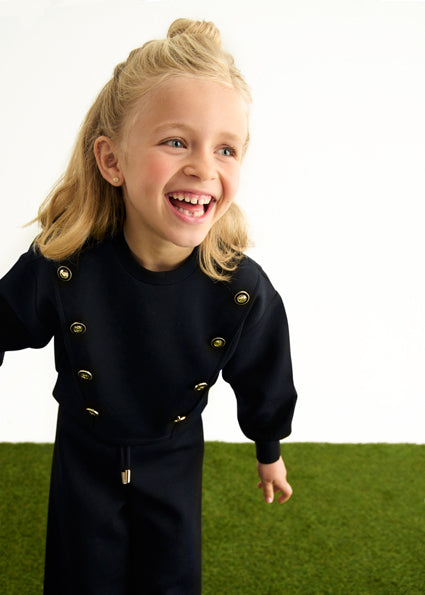 Abel &amp; Lula black girl's set