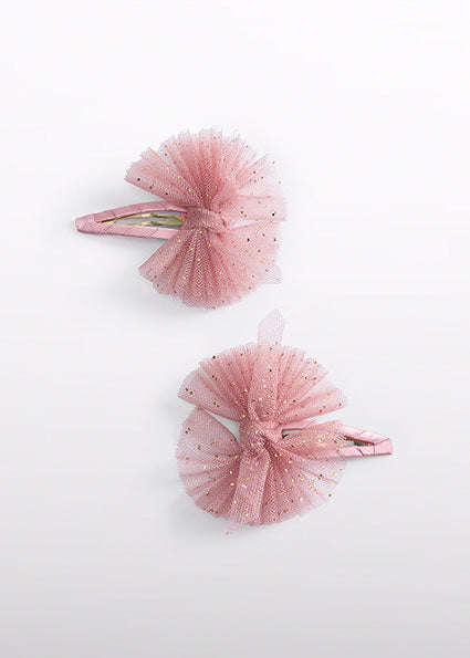Set of two hair clips in pink Abel &amp; Lula