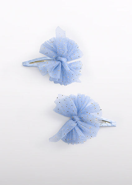 Set of two hair clips in blue Abel &amp; Lula