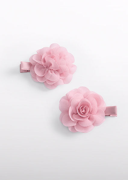 Set of two hair clips in pink Abel &amp; Lula