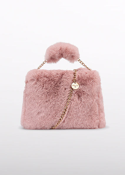 Детска пухена чанта в розово Abel & Lula