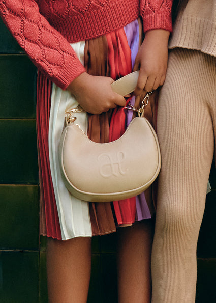 Children's leather bag in beige color Abel &amp; Lula