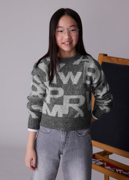 Gray sweater for girl MAYORAL