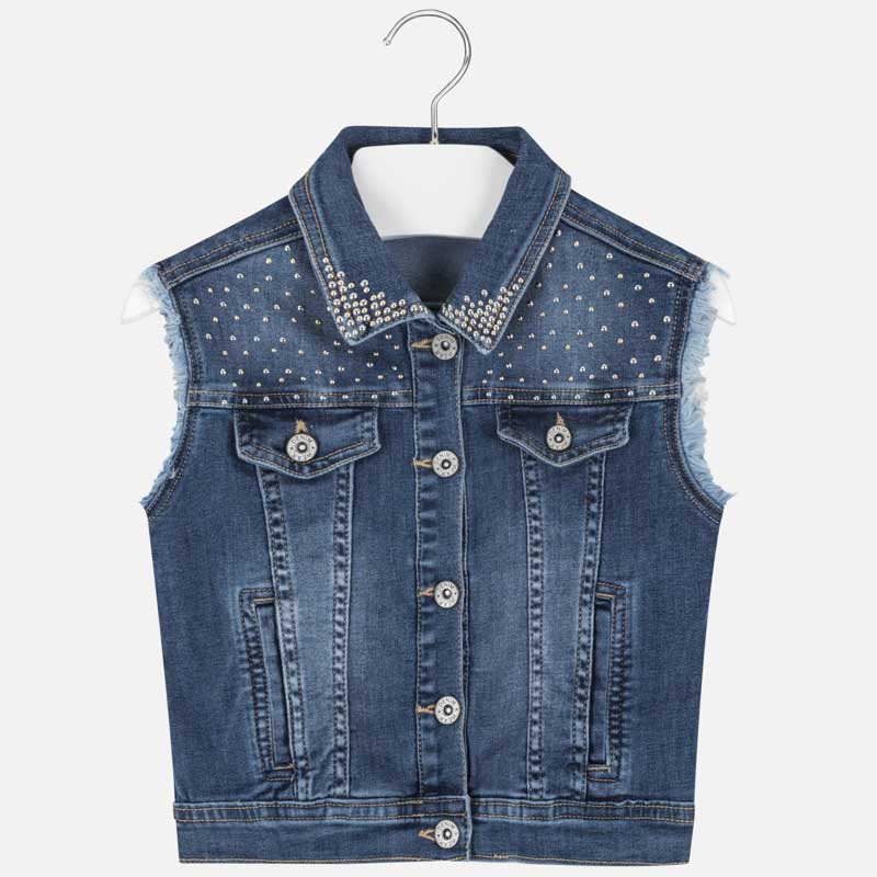 Denim vest for girl MAYORAL