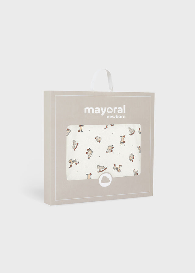 Хавлия за бебе MAYORAL, цвят светлосив