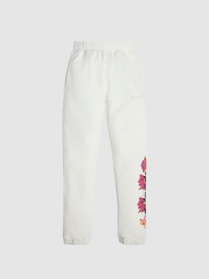 Guess white sweatpants for girls