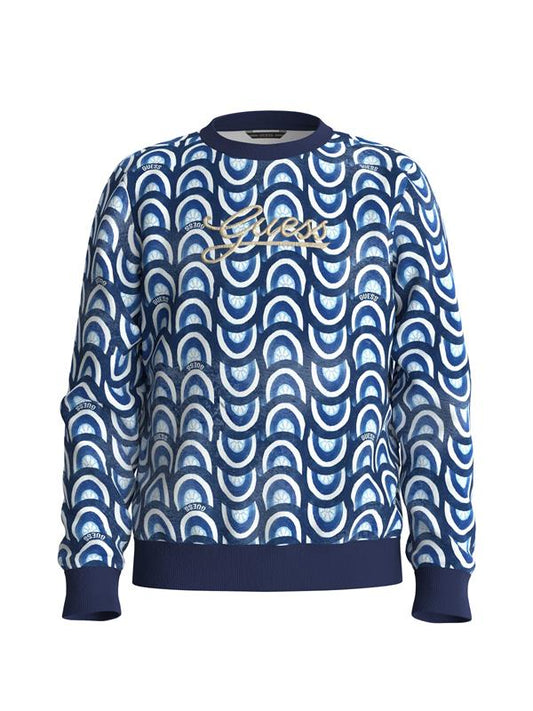 Детска блуза в тъмно син Guess