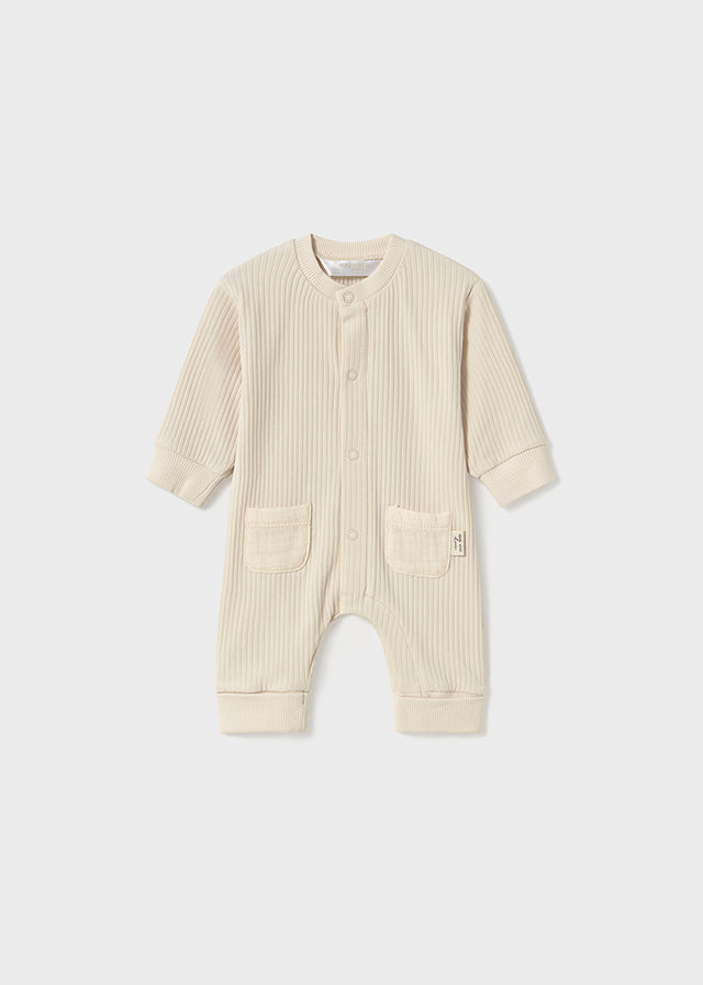 Mayoral teddy bear jumpsuit for newborn boy